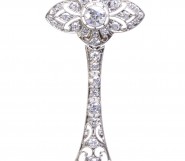 An Art Deco Diamond Pendant Necklace 